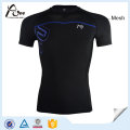 Manches courtes Compression Shirt Hommes Fitness Wear